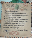 Daughter Fleece Blanket - Quilt Blanket Letter To Daughter From Mom Gift For Daughter | Family Blanket