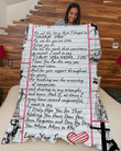 Lineman's Mom Premium Fleece Blanket - Quilt Blanket