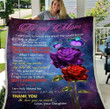 Mom Blanket, Best Gift Ideas For Mother's Day, To My Mom You Make Me Laugh Rose Fleece Blanket, Best Gift For Mom