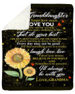 To My Granddaughter Never Forget How Much I Love You Fleece Blanket