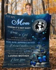 Mom Blanket, Mother's Day Gift For Mom, To My Mom, You Are Appreciated Blue Butterflies Fleece Blanket