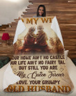 Our Home Ain't No Castle - Husband To Wife Fleece Blanket - Quilt Blanket | Gift For Wife