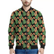 Tropical Papaya Pattern Print Men's Bomber Jacket