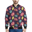 Sprinkles Donut Pattern Print Men's Bomber Jacket