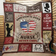 Nurse Life Being A Nurse Never Ends Quilt Blanket Great Customized Gifts For Birthday Christmas Thanksgiving Perfect Gift For Nurse