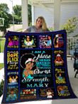 Personalized I'M A Black Nurse I Can Do All Things Through Christ Who Strengthens Me Quilt Blanket Great Customized Blanket Gifts For Birthday Christmas Thanksgiving