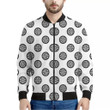 Dartboard Pattern Print Men's Bomber Jacket