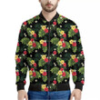 Tropical Hibiscus Aloha Pattern Print Men's Bomber Jacket