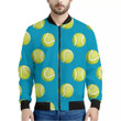 Tennis Theme Pattern Print Men's Bomber Jacket
