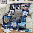 Navy Veteran Gifts Fleece Blanket