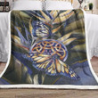 Celtic Butterfly And Bird Of Paradise Flower Fleece Blanket All Over Prints