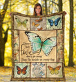 Butterfly Sign From Heaven Those We Love Don'T Go Away Quilt Blanket