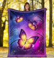 Butterfly Sky Fleece Blanket