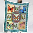 Butterfly 03 Fleece Blanket