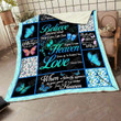 Butterfly When You Believe Beyond What Your Eyes Can See Fleece Blanket