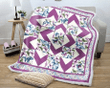 Butterfly Purple Pattern Fleece Blanket