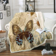 Butterfly Fleece Blanket, Sherpa Blanket