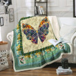 Butterfly Mandala Fleece Blanket