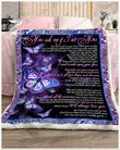 Teemodel - Fleece Blanket - Butterfly - I Want A Smile Upon Your Face