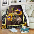 African Grey Parrot Dark Sunflower Blanket D Personalized Gift
