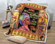 Black Woman June Fleece Blanket