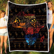 African Map Fleece Blanket