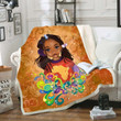 Be A African Cute Black Daughter Fleece Blanket
