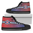 Double Stick Check Chicago Cubs MLB High Top Shoes
