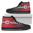 Double Stick Check Cincinnati Reds MLB High Top Shoes