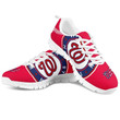 Washington Nationals MLB Canvas Shoes gift for fan white Shoes Fly Sneakers