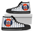 New York Mets MLB Baseball 1 Custom Canvas High Top Shoes