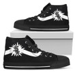 Simple Van Sun Flame Chicago White Sox MLB High Top Shoes