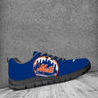 New York Mets MLB Canvas Shoes gift for fan Black Shoes Fly Sneakers