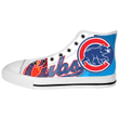 Chicago Cubs MLB Baseball 18 Custom Canvas High Top Shoes