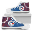 Toronto Blue Jays MLB Baseball 1 Custom Canvas High Top Shoes