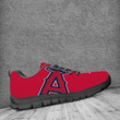 Los Angeles Angels of Anaheim mlb Canvas Shoes gift for fan black  Shoes Fly Sneakers