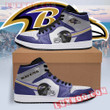 Baltimore Ravens Nfl Air Jordan 1 Custom Shoes Sneaker V4
