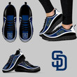 Saint Diego Padres MLB teams Canvas Shoes gift for fan Black shoes 40 Fly Sneakers men women size US