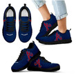 Atlanta Braves MLB Canvas Shoes gift for fan black  shoes 23 Fly Sneakers men women size US