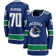 Women's Tanner Pearson Blue Vancouver Canucks Home Breakaway Player Jersey Jersey