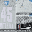 2022 All-Star Game Donovan Mitchell #45 Swingman Jersey - Maroon Gray Split Limited