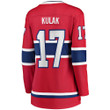 Women's Montreal Canadiens Brett Kulak Red Home Breakaway Player Jersey