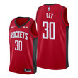 Houston Rockets #30 Tyler Bey Red 2021-22 Icon Edition Jersey - Men Jersey