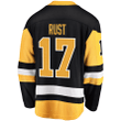 Men's Bryan Rust Black Pittsburgh Penguins Home Breakaway Player Jersey Jersey