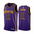 Malik Monk 2022-23 Los Angeles Lakers Purple #11 Statement Edition Jersey - Men Jersey