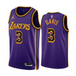 Anthony Davis 2022-23 Los Angeles Lakers Purple #3 Statement Edition Jersey - Men Jersey