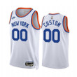 Knicks custom White Year Zero 2021-22 Classic Edition #00 Jersey - Men Jersey