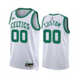 Custom Boston Celtics 2021-22 Classic Edition White #00 Jersey Year Zero - Men Jersey