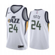 Malik Fitts Utah Jazz 2021-22 Classic Edition White #24 Jersey - Men Jersey