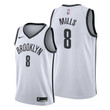 Brooklyn Nets #8 Patrick Mills White 2021-22 Association Edition Jersey - Men Jersey